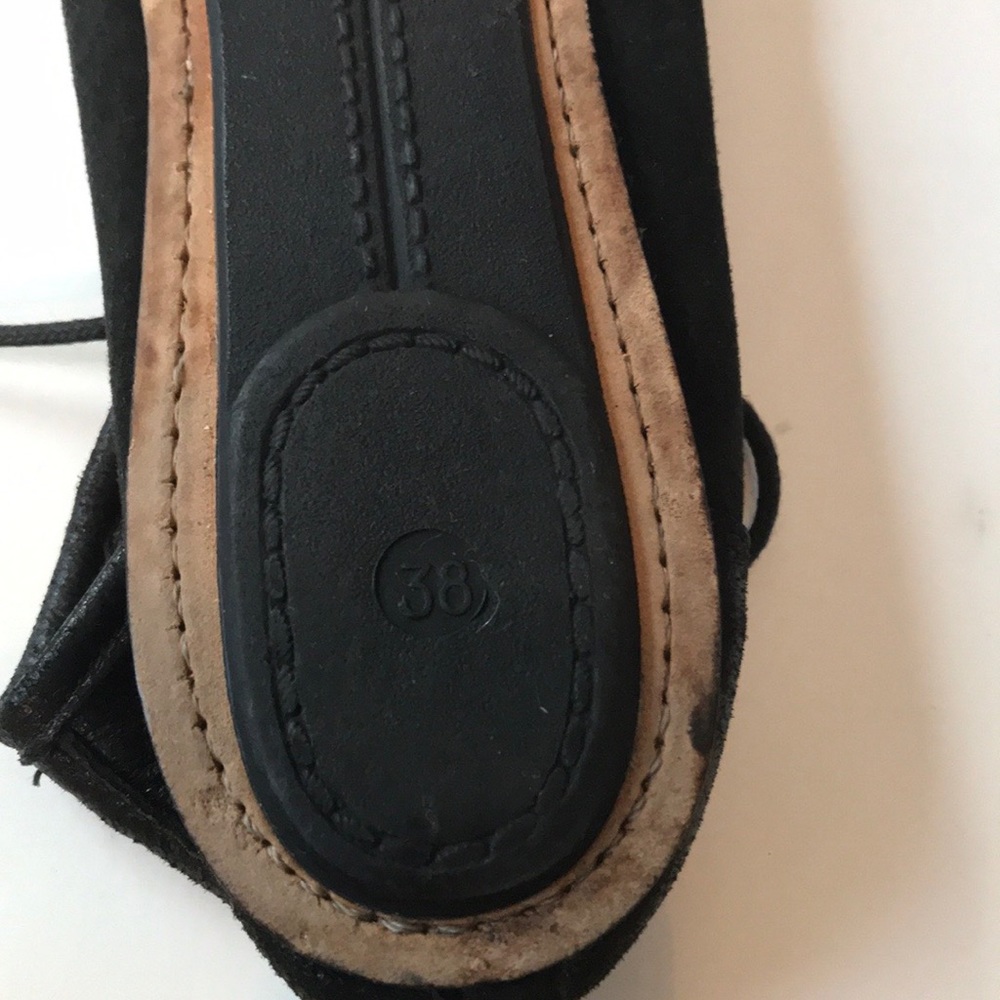 Repetto black suede ballerina, size7.